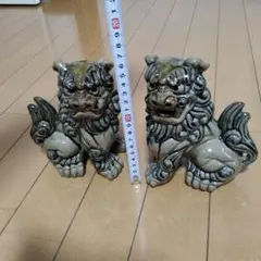 陶器製 獅子像 高さ約30cm - メルカリ