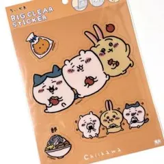 【匿名配送】ちいかわ ビッグクリアステッカー ハチワレ うさぎ