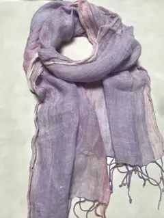 紫とピンクのグラデーション ストール