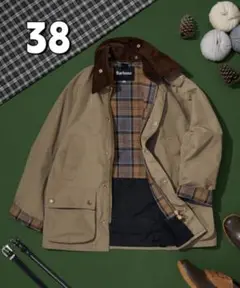 Barbour/バブアー 別注 ビデイル オーバーサイズ スリーブ グレー ３８