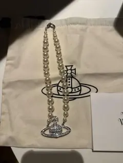 vivienne westwood パールチョーカー　シルバー