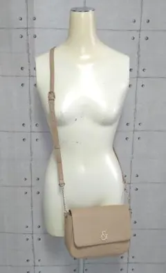 新品【PINKY & DIANNE】キャビアシリーズショルダーバッグ ベージュ