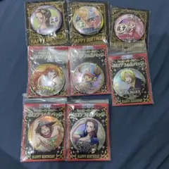 ONE PIECE ハッピーバースデー ホログラム缶バッジ 6点セット - メルカリ