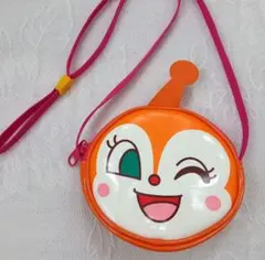 ドキンちゃん　コインケース　ショルダーバッグ　ミニポシェット　オレンジ