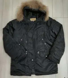 【XL】AVIREX アヴィレックス N-3B ミリタリージャケット ブラック