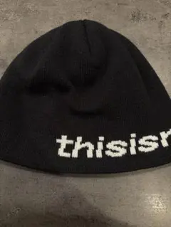 thisisneverthat ニット帽 ビーニー ブラックのサムネイル