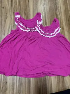 フリル付きピンクチュニック　2着セット　110cm 130cm