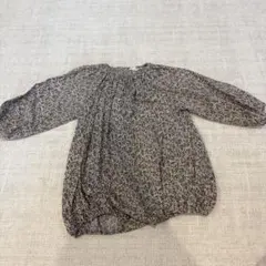 MONBEBE ボタニカル柄 ブラウス Lサイズ