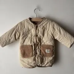 BEAMS:mini ベージュジャケット リバーシブル　90cm