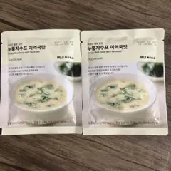 2袋セット　新品　韓国　無印良品　おこげ　ヌルンジスープ　ワカメ味　50gのサムネイル