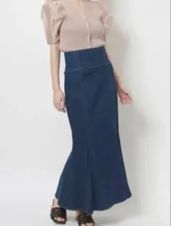 マーキュリーデュオ　デニムマーメイドスカート