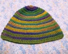 クラッシャーハット　バケットハット　クロシェハット　ハンドメイド