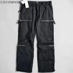 新品未使用 C.P COMPANY ワイドカーゴパンツ ジップポケット ブラックのサムネイル