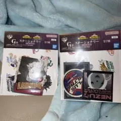 ヒロアカ　一番くじ　G賞　ステッカー　2個セット