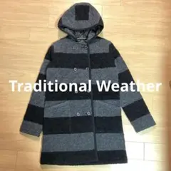 【美品】トラディショナルウェザー　ウールキルティングコート　S M