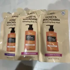 KUNDAL ハニー&マカダミア ボディウォッシュ 400ml 3個のサムネイル