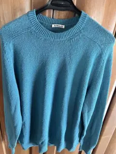 AURALEE ターコイズ ウール ニットセーター サイズ4