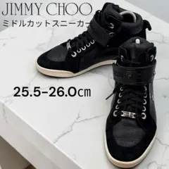 美品✨JIMMY CHOO ジミーチュウ スタースタッズ 26.0 25.5 黒のサムネイル