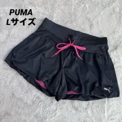 PUMA プーマ ショートパンツ ランニング レディース ブラック ピンク L