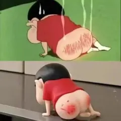 しんちゃん お尻ポーズ フィギュア 約10cm