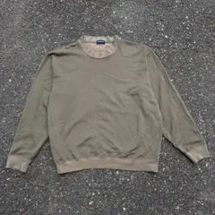 90s OLD UNIQLO 無地スウェット　オリーブグリーン　XL 　古着