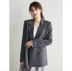 COCO DEAL グレー ダブルブレストジャケット Mサイズ