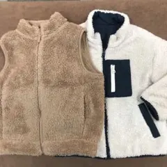 GU UNIQLO リバーシブルフリース　ベスト
