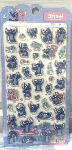 【正規品】ボンボンドロップ シール スティッチ ディズニー 3D立体