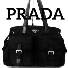 希少　プラダ　PRADA トートバッグ　A4 黒　ブラック　ショルダーバッグ