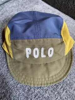 Polo Baby 帽子　青/黄色/オリーブ　44センチ