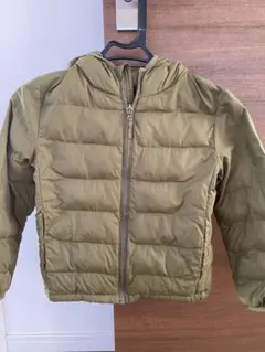 キッズUNIQLO フード付き中綿コート 130