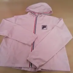 △）FILA フード付きピンクジャンパー M