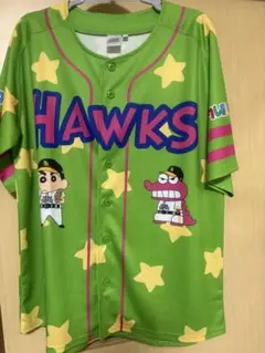 SoftBank Hawks ユニフォーム Lサイズ　クレヨンしんちゃん
