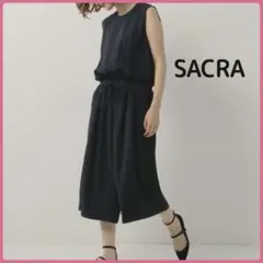 SACRA UNITED ARROWS オールインワン　ネイビー　サロペット