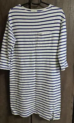 earth music&ecology ボーダー五分袖Tシャツ