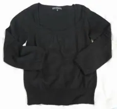 KOFI COLLECT 黒い長袖ニットセーター S-Mサイズ