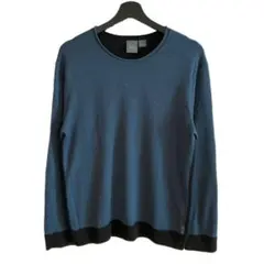 90s ARMANI バイカラーウールニット ジョルジオ 名作 GIORGIOのサムネイル