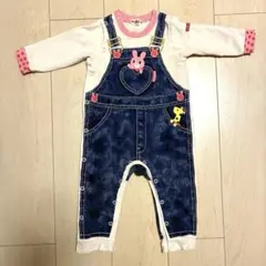 ホットビスケッツ　ミキハウス　ロンパース　80㎝　サロペット風　ベビー服のサムネイル