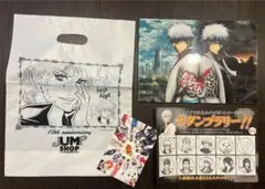 銀魂　映画パンフ、ジャンプショップスタンプラリー台紙、ポストカード、ショップ袋