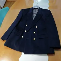 ★Aquascutumダブルジャケット、ネイビー未使用★