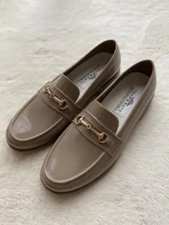 TEMPERATE　テンパレイト　ローファー　レインシューズ　グレージュ　39