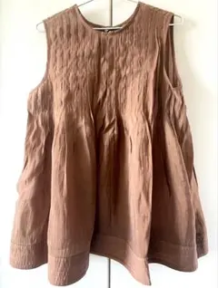 IENA TORRAZZO DONNA ピンタックチュニック ブラウス