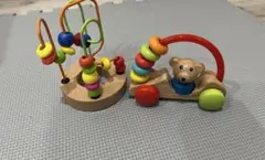 西松屋　木のおもちゃ　ビーズコースター　ミニのサムネイル