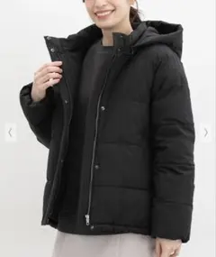 ハニーズ ファイバーダウンブルゾン Lサイズ ブラック