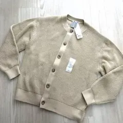 Mサイズ　リリヤーンクルーネックカーディガン