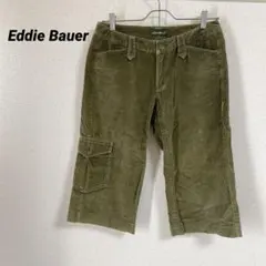 【美品】エディーバウワー オリーブグリーン コーデュロイ生地 ハーフパンツ 2