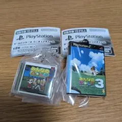 PlayStation ゲームパッケージ ミニチュアチャーム みんなのGOLF