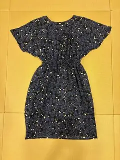 3687y 美品 ミナペルホネン jelly半袖マルチカラーワンピース S 綿