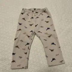 UNIQLO 裏起毛　恐竜柄ベビーレギンス