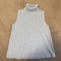 ZARA ハイネック　ニット　サマーニット　ノースリーブ　M